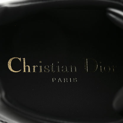 Christian Dior Calfskin Suede Logo Sneakers 37 Black 7 of 9