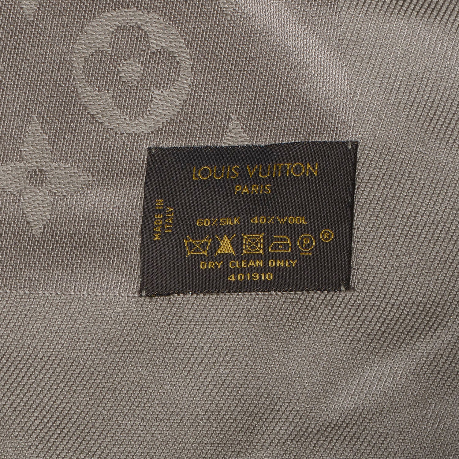 Louis Vuitton Silk Wool Monogram Shawl Verone 5 of 5