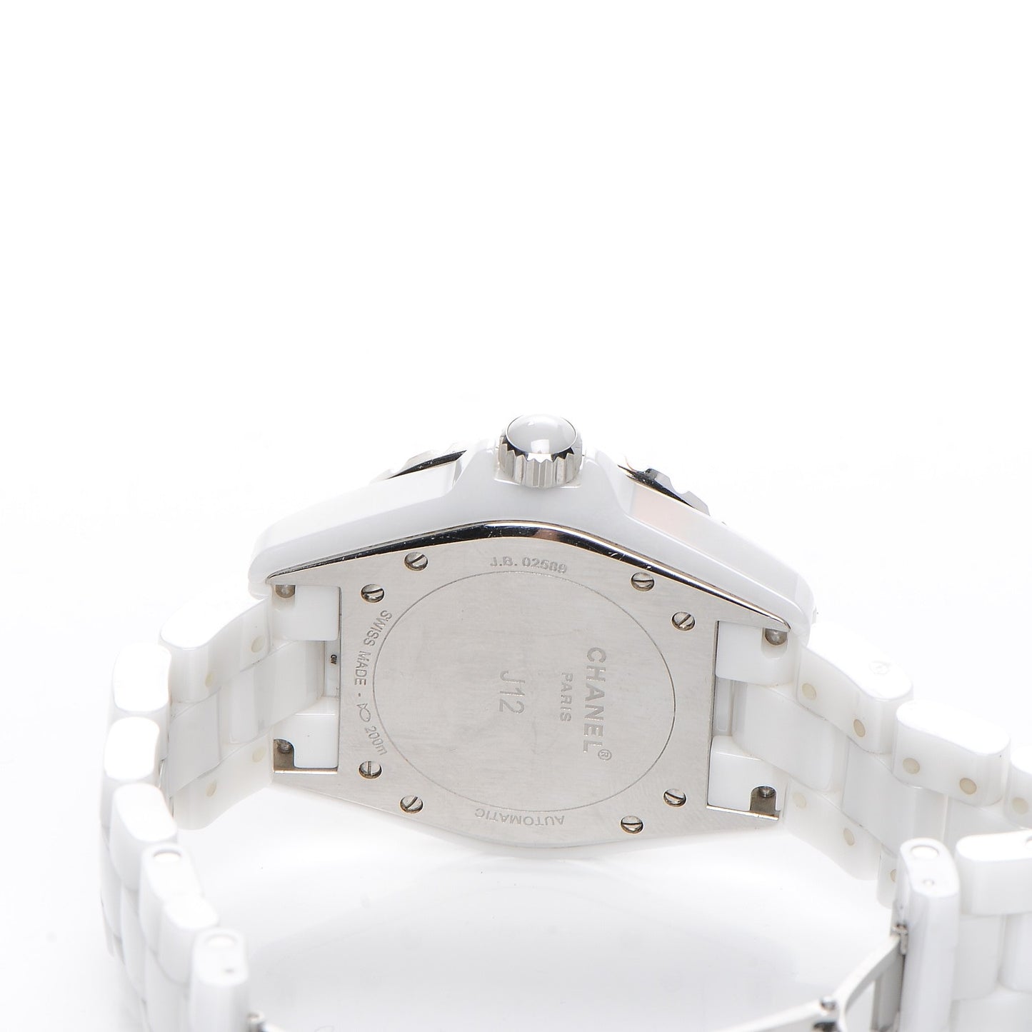 Stainless Steel Ceramic 38mm J12 Automatic Watch White