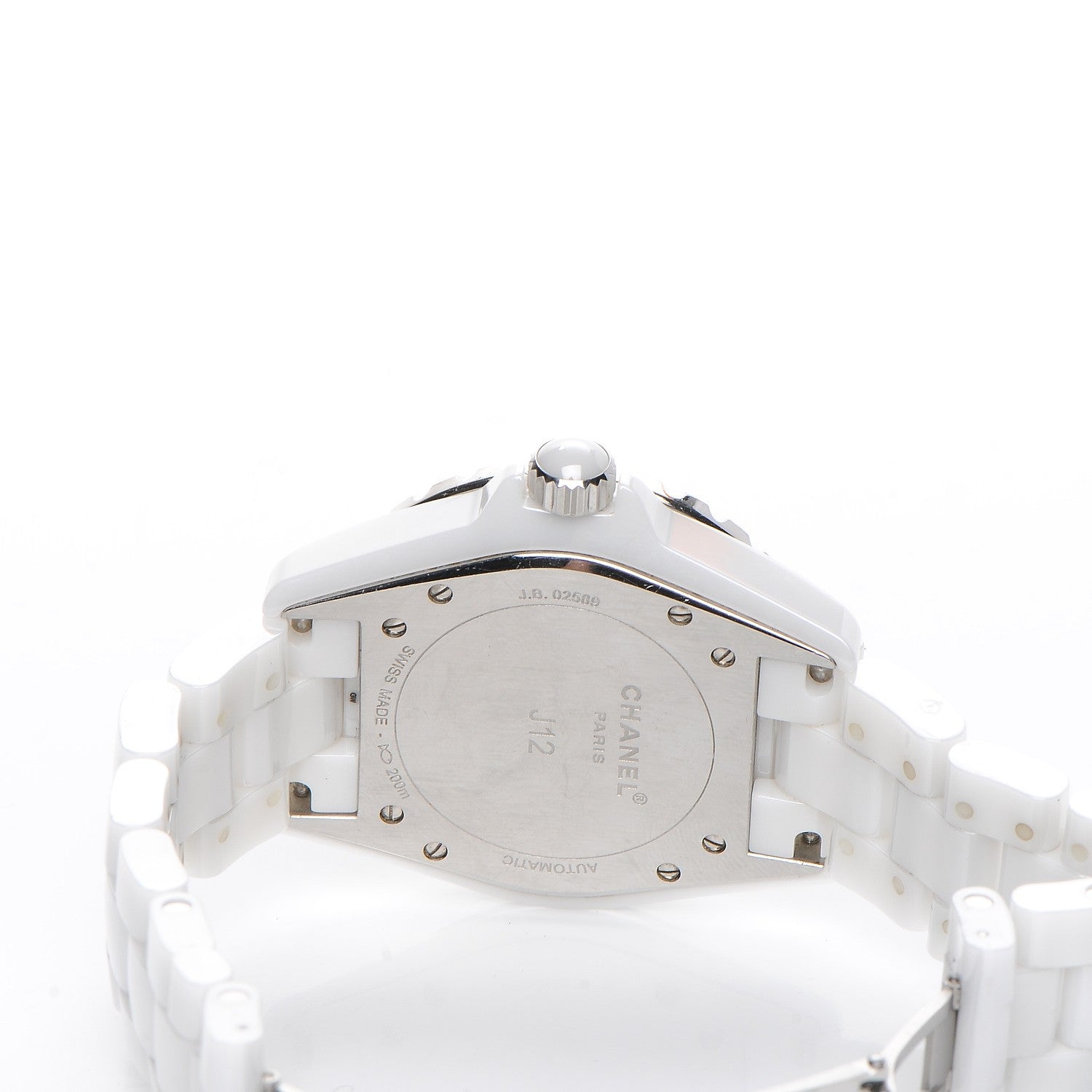Chanel Stainless Steel Ceramic 38mm J12 Automatic Watch White 6 of 6