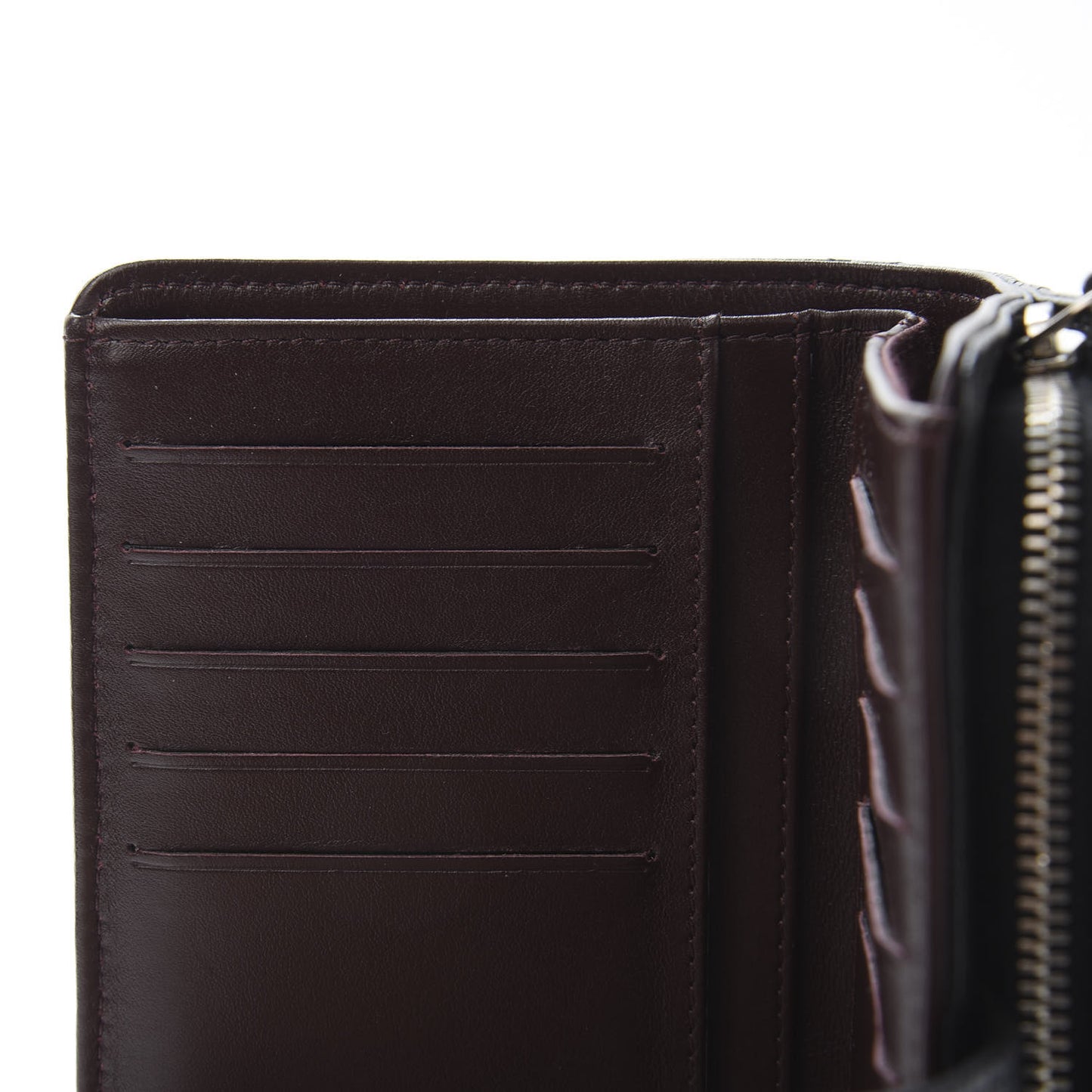 Caviar Quilted Zipped Pocket Wallet Black