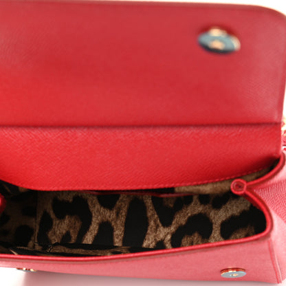Dolce & Gabbana Dauphine Mini Miss Sicily Satchel Dark Red 5 of 9