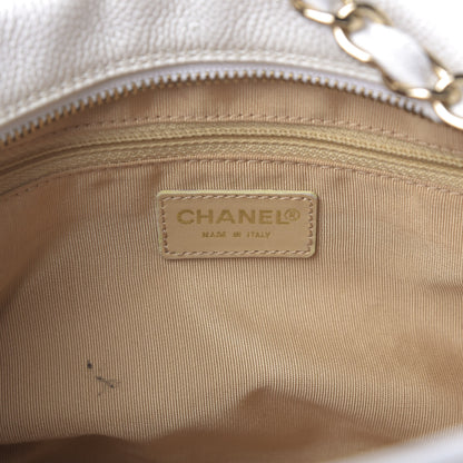 Chanel Caviar Quilted Petit Timeless Tote PTT White 8 of 11