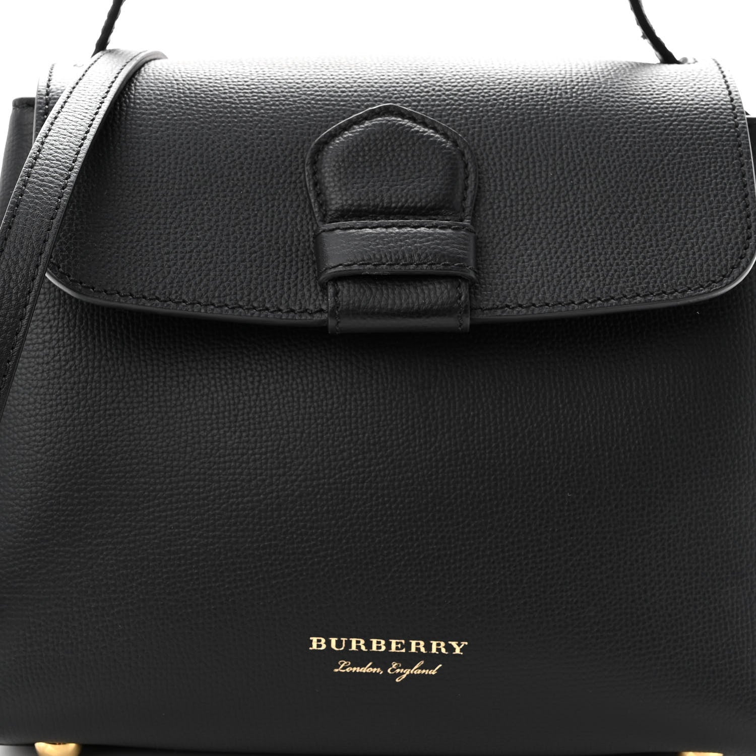 Burberry Derby Calfskin House Check Small Camberley Black 7 of 9