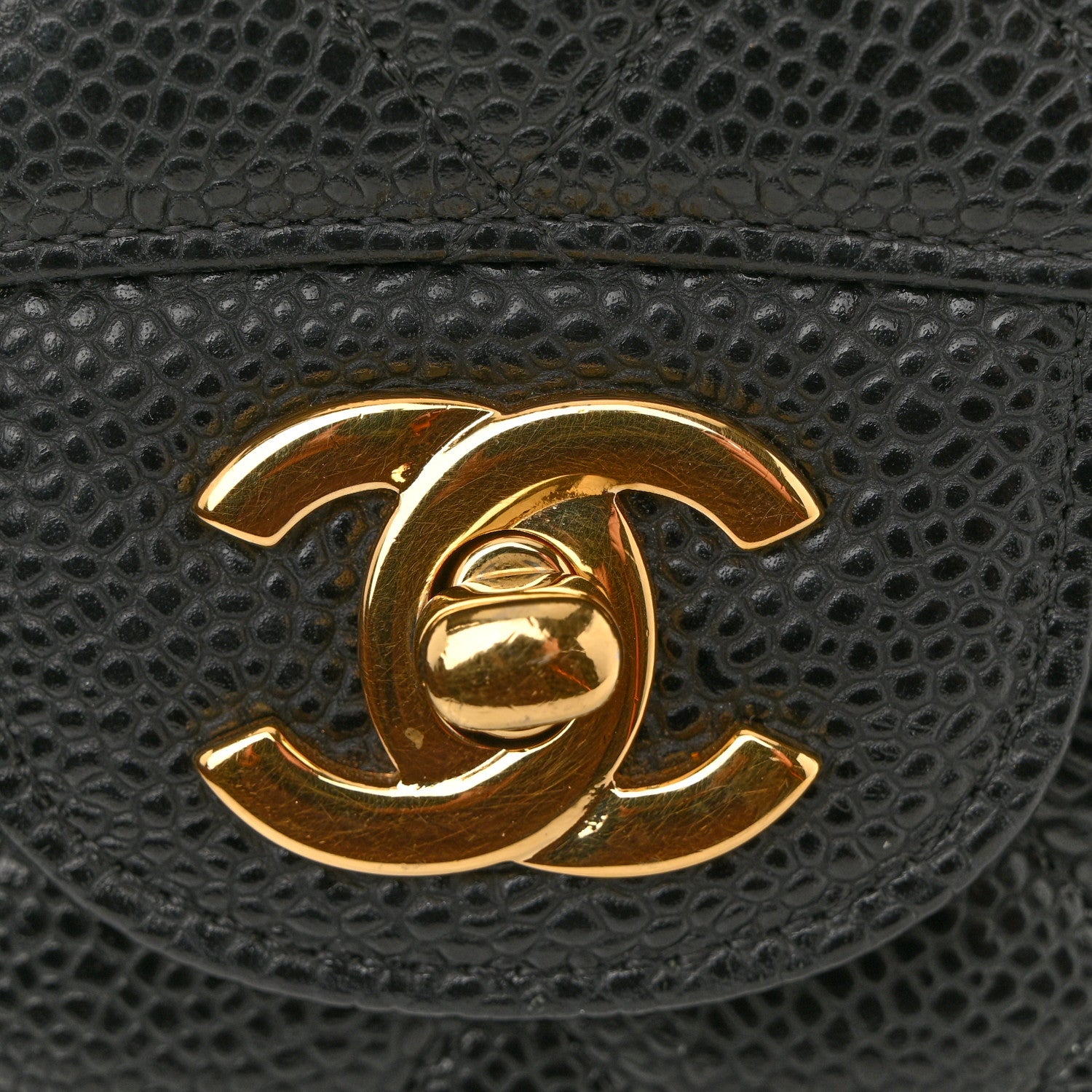 Chanel Caviar Quilted Medium Double Flap Black 11 of 11