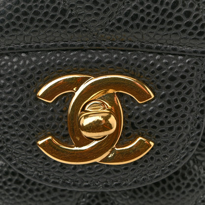 Chanel Caviar Quilted Medium Double Flap Black 11 of 11