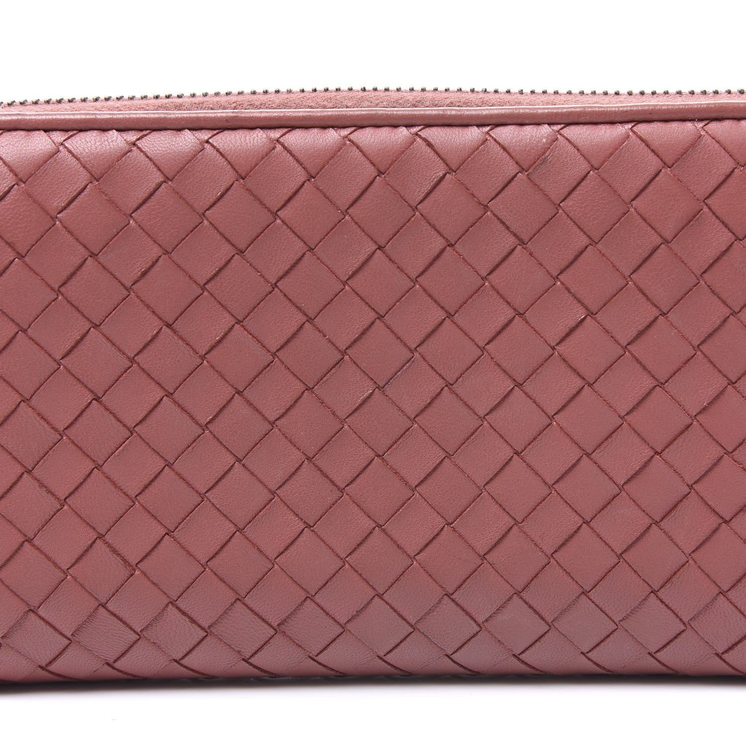 Bottega Veneta Nappa Intrecciato Zip Around Wallet Pink 10 of 10