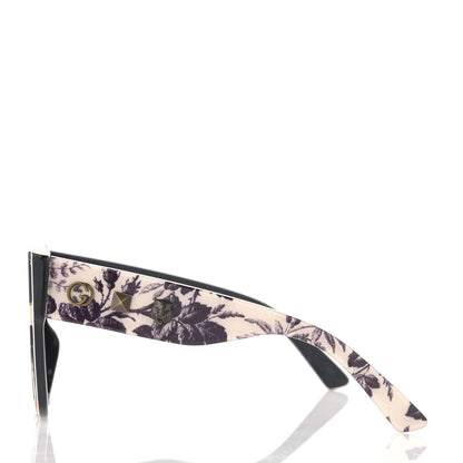 Gucci Acetate Herbarium Print Square Frame Sunglasses GG0059S White 5 of 12