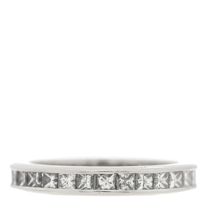 Harry Winston Platinum Diamond Channel Set Princess Wedding Band Ring 46 3.75 3 of 5