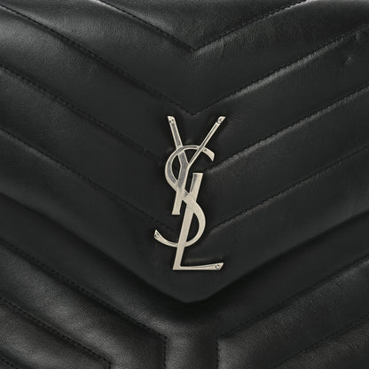Saint Laurent Calfskin Y Quilted Monogram Medium Loulou Chain Satchel Black 8 of 10