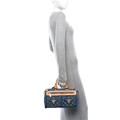 Louis Vuitton Monogram Denim Neo Speedy Blue 2 of 12