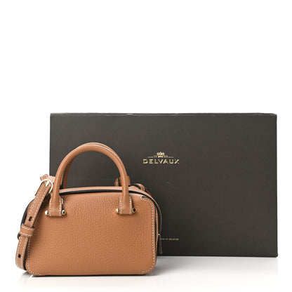 Delvaux Taurillon Soft Nano Cool Box Satchel Vegetal Ivory 11 of 11