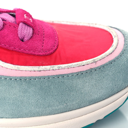 Chanel Nylon Calfskin Suede Womens CC Sneakers 40 Fuchsia Pink 9 of 10