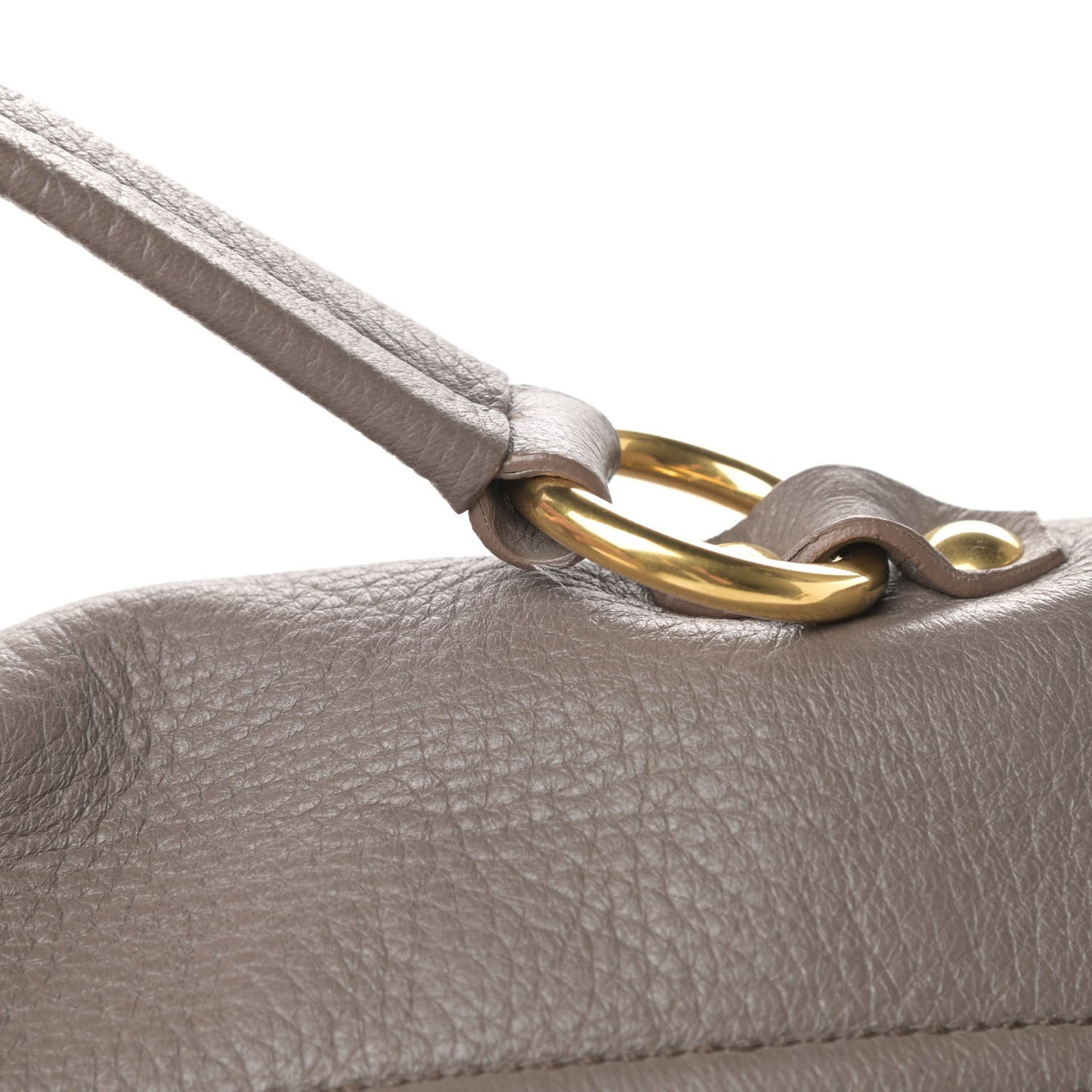 Cervo Front Buckle Satchel Taupe