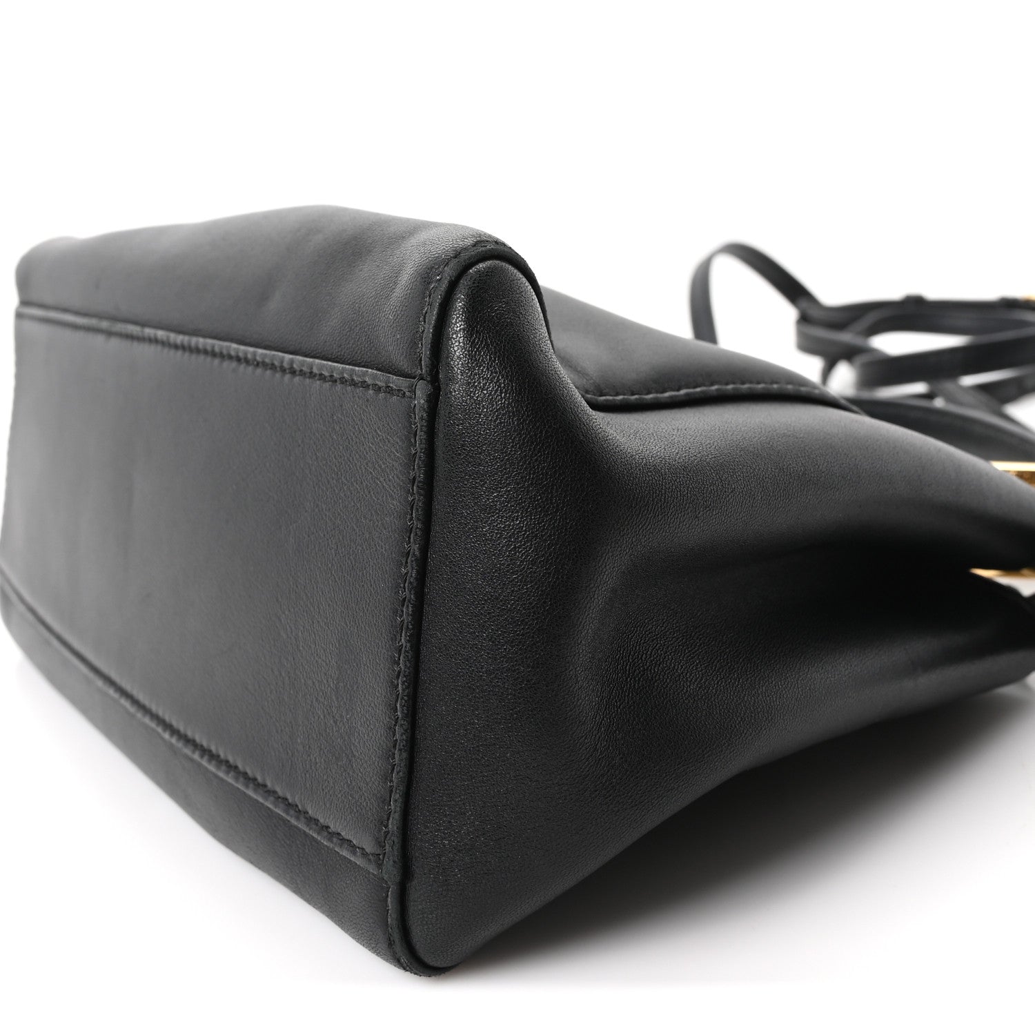 Fendi Nappa Mini Peekaboo Iconic Satchel Black 9 of 9