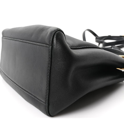 Fendi Nappa Mini Peekaboo Iconic Satchel Black 9 of 9