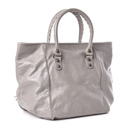 Balenciaga Agneau Classic Hardware S Sunday Tote Gris Pyrite 3 of 11