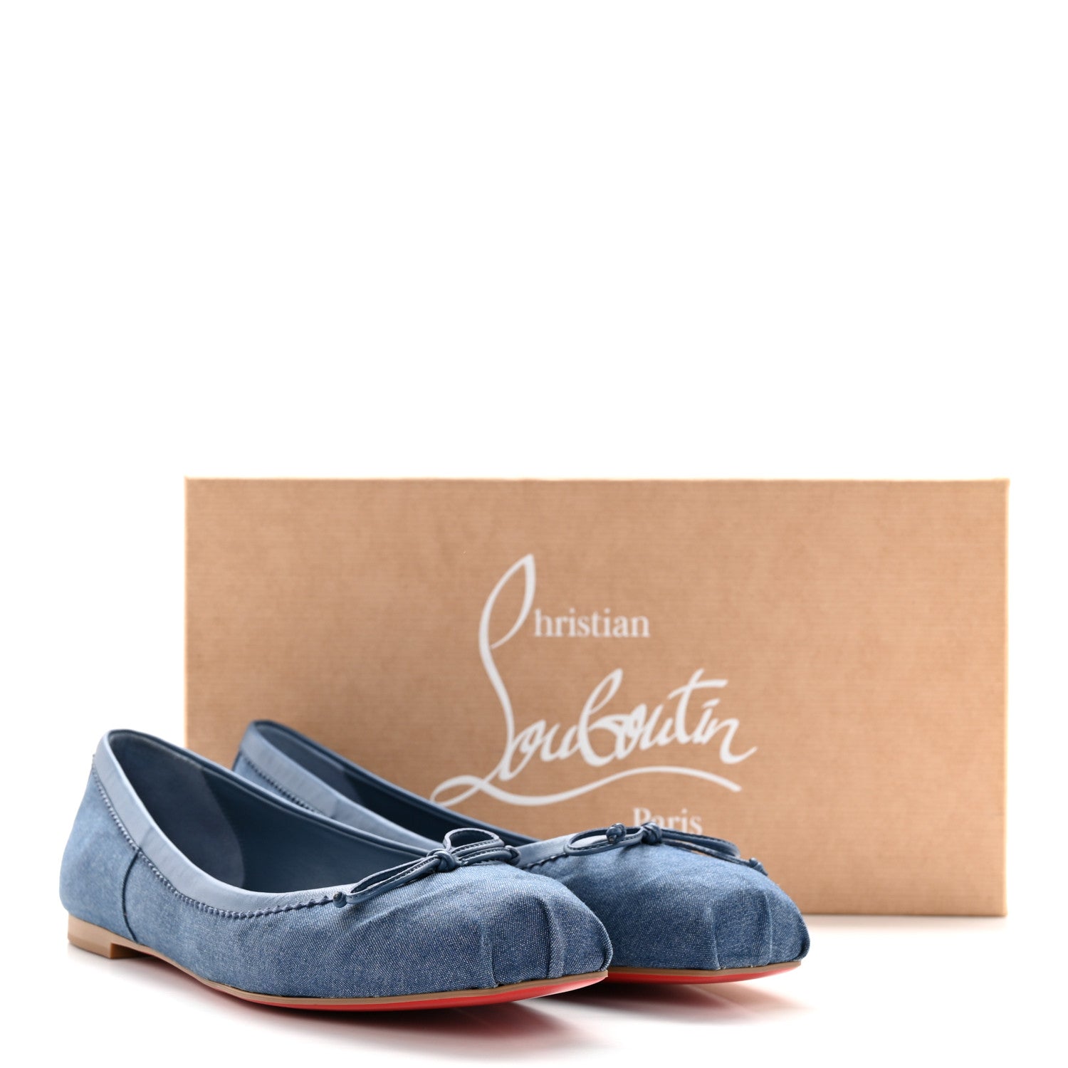 Christian Louboutin Denim Mamadrague Flats 40.5 Blue 9 of 9