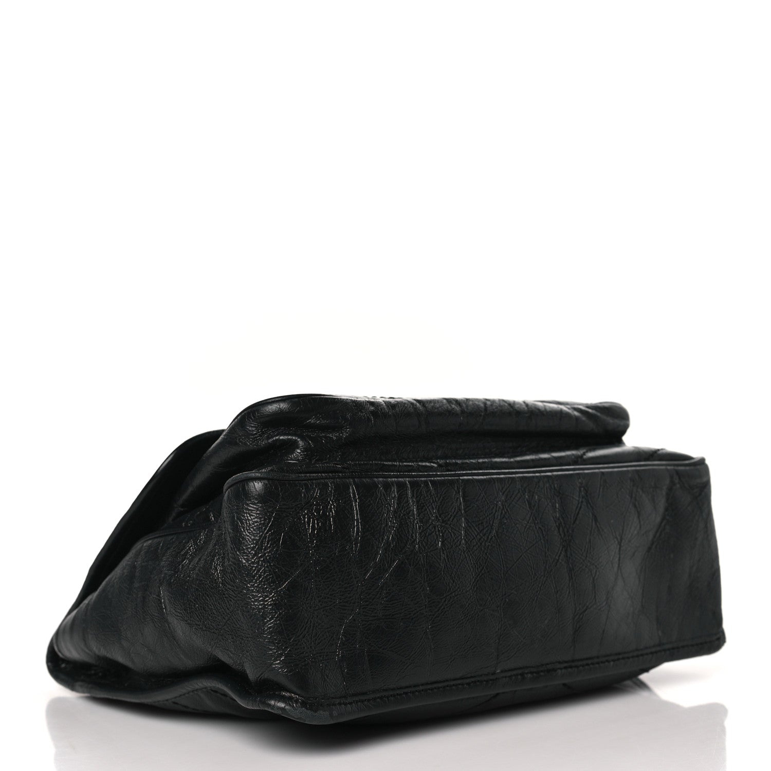 Saint Laurent Crinkled Calfskin Matelasse Monogram Medium Niki Chain Satchel Black 4 of 9
