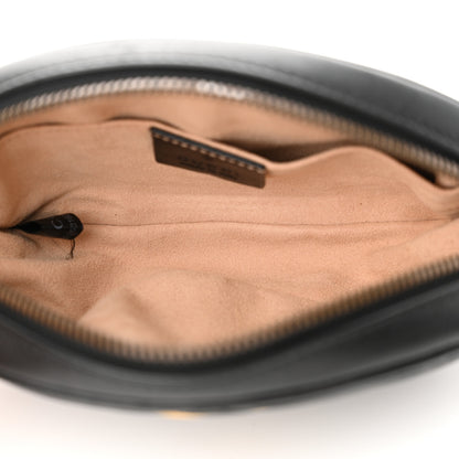 Gucci Calfskin Matelasse GG Marmont Belt Bag 95 38 Black 5 of 11