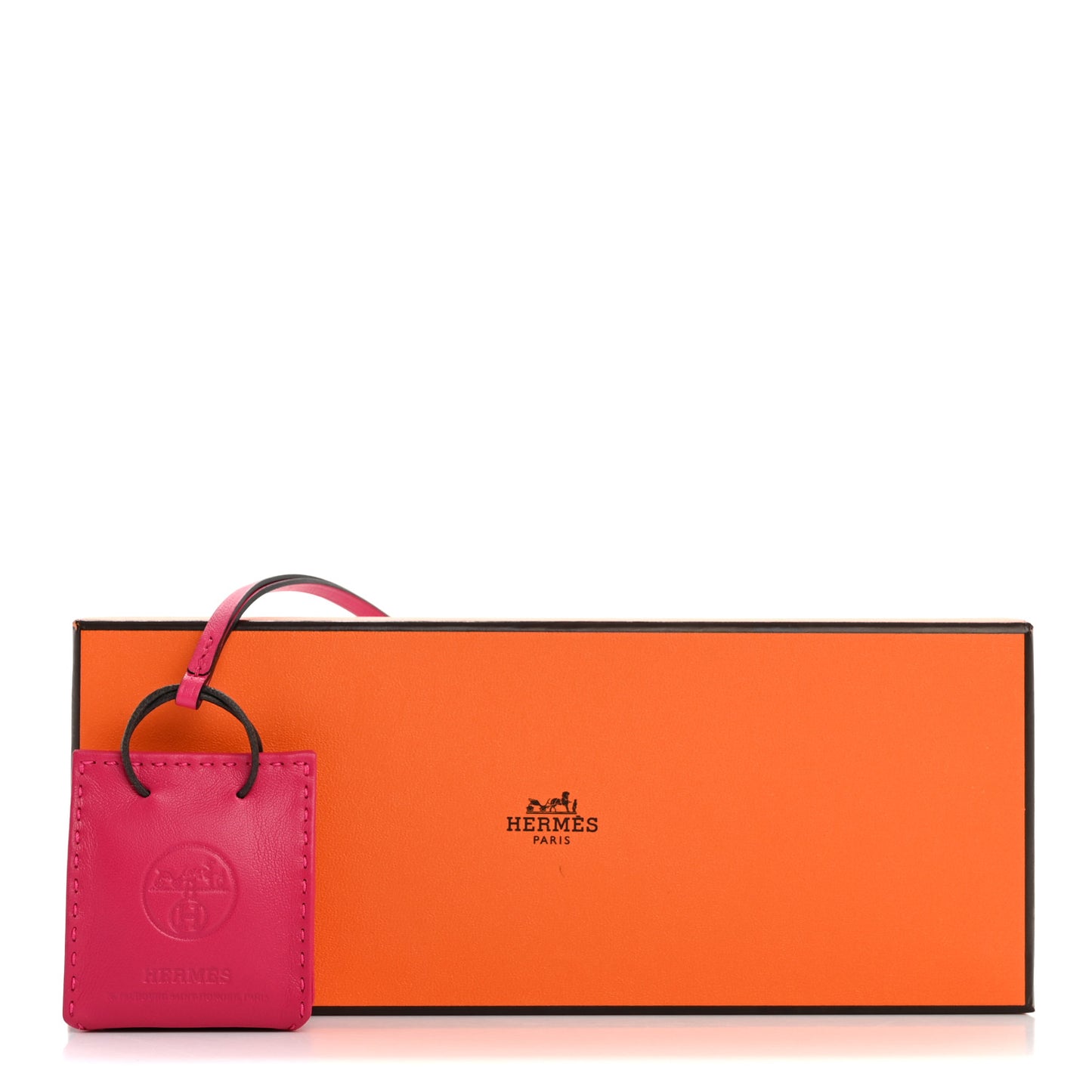 Milo Lambskin Swift Shopping Bag Charm Rose Mexico