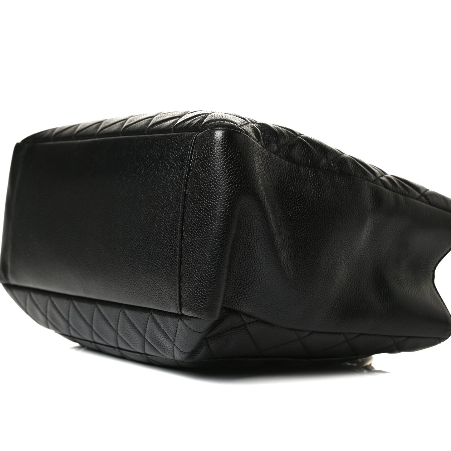 Caviar Quilted Grand Shopping Tote GST Black