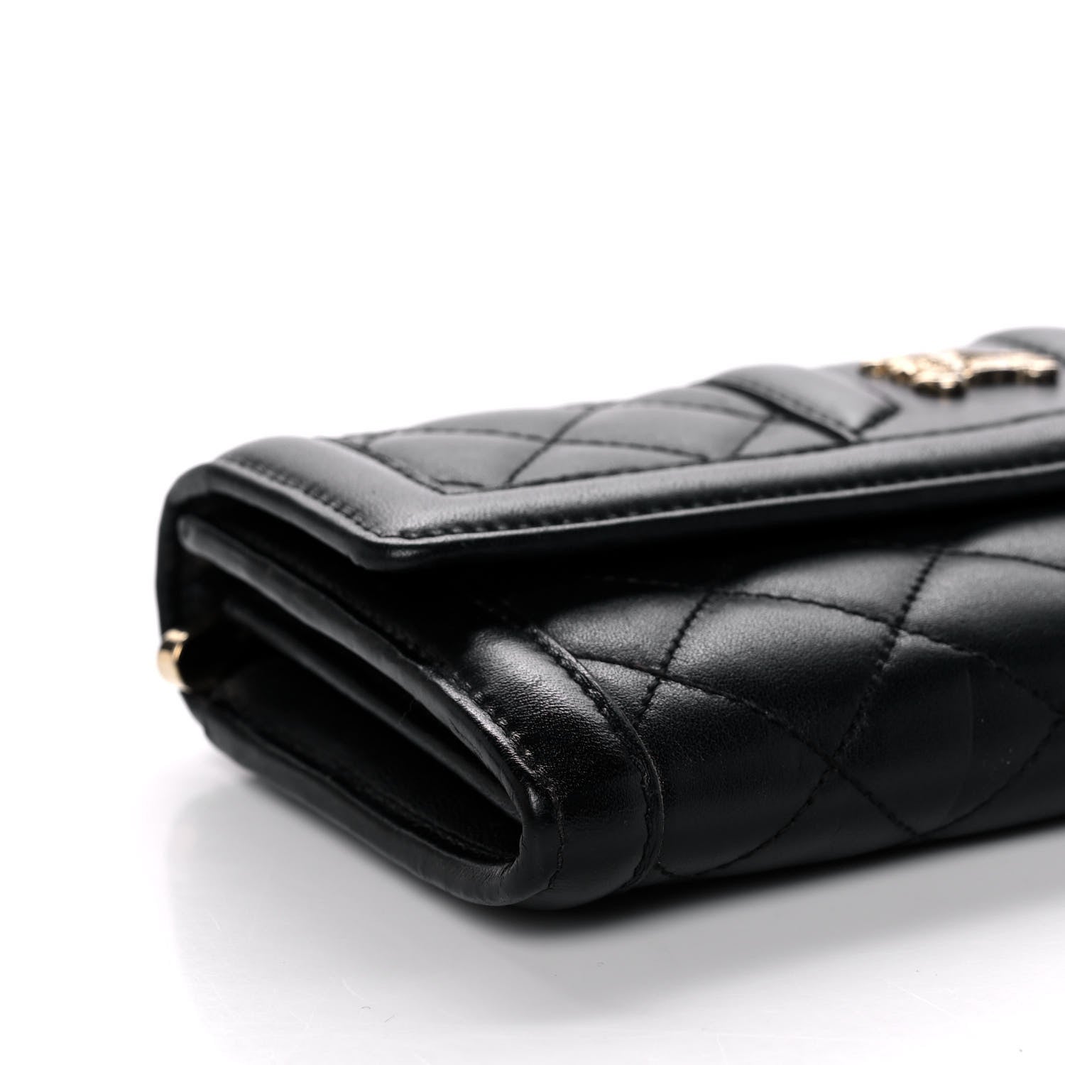 Burberry Calfskin Quilted Continental Wallet Black 10 of 13