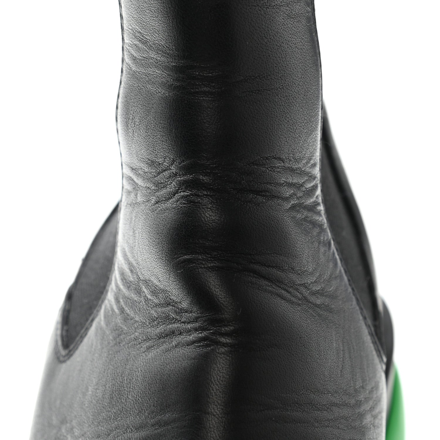 Bottega Veneta Calfskin The Flash Chelsea Boots 38 Black Grass 11 of 15
