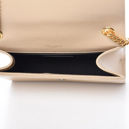 Saint Laurent Grain De Poudre Small Monogram Kate Satchel Nude Powder 5 of 7