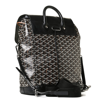 Goyard Goyardine Calfskin Alpin MM Backpack Black 2 of 12