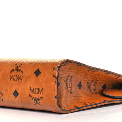 MCM Visetos Medium Zip Pouch Cognac 12 of 13