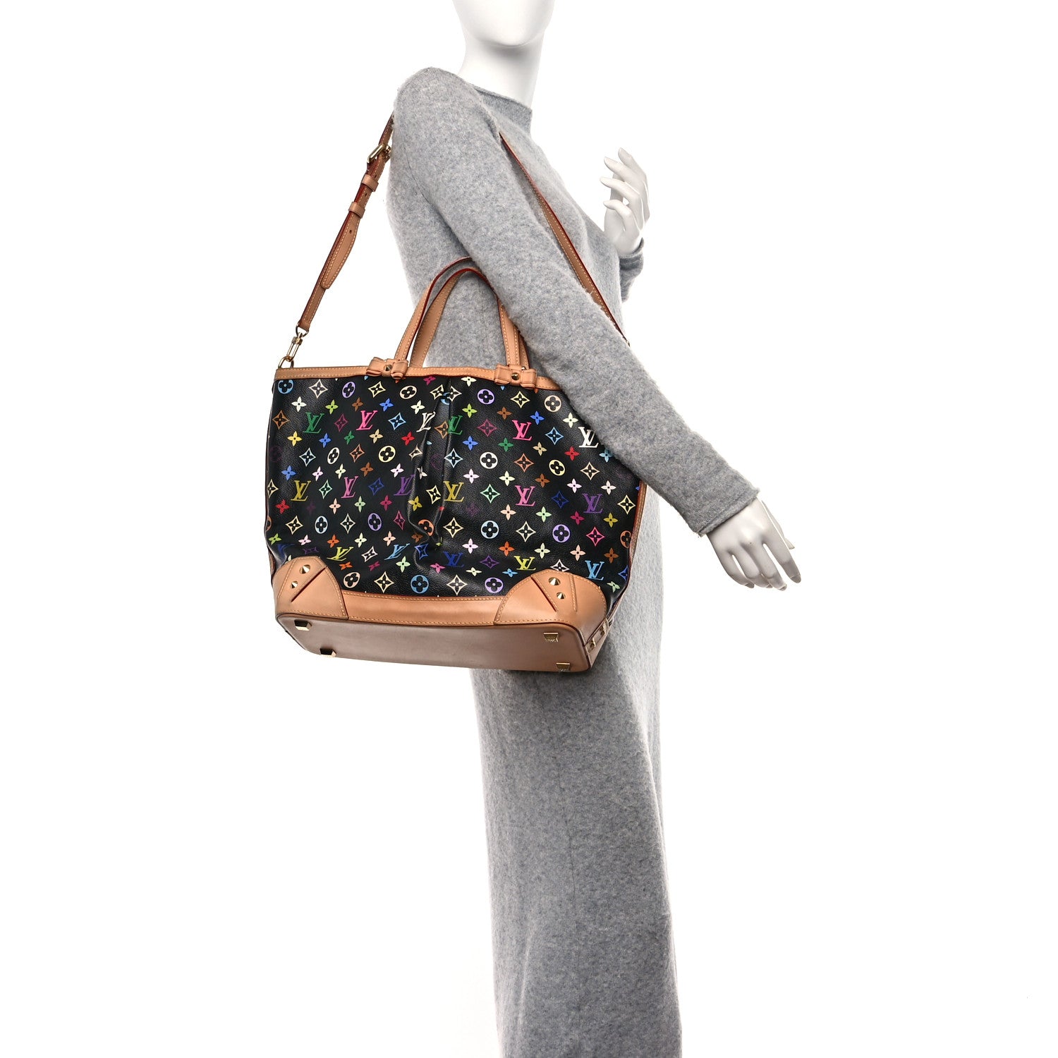 Louis Vuitton Monogram Multicolor Sharleen GM Black 2 of 9