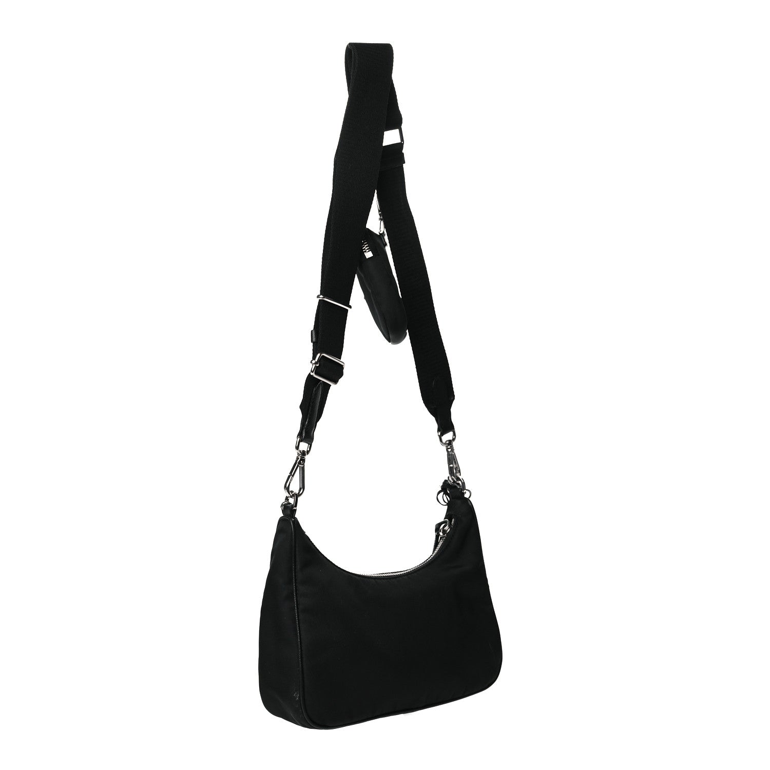 Prada Nylon Re-Edition 2005 Shoulder Bag Black 2 of 11