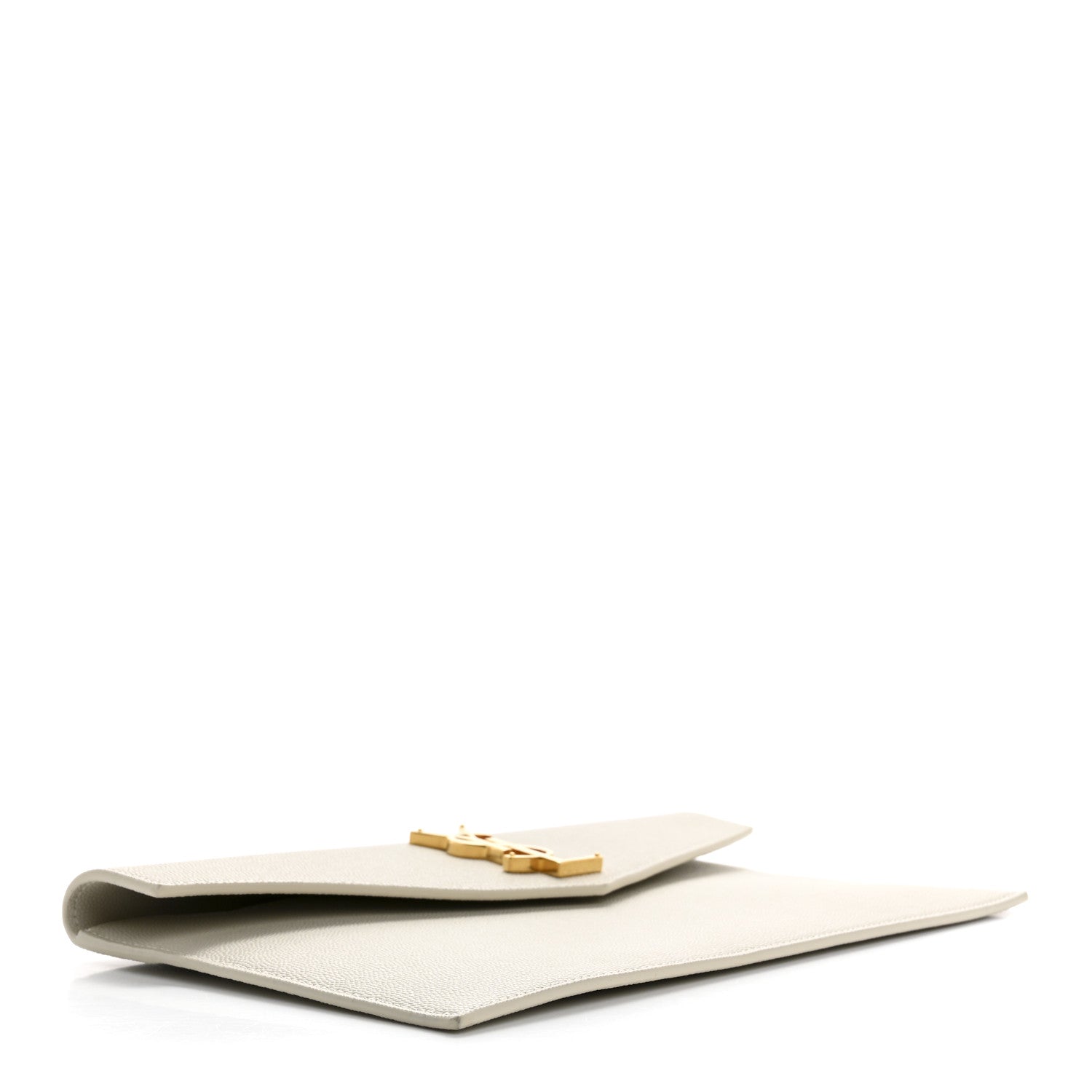 Saint Laurent Grain De Poudre Uptown Pouch Blanc Vintage 4 of 10