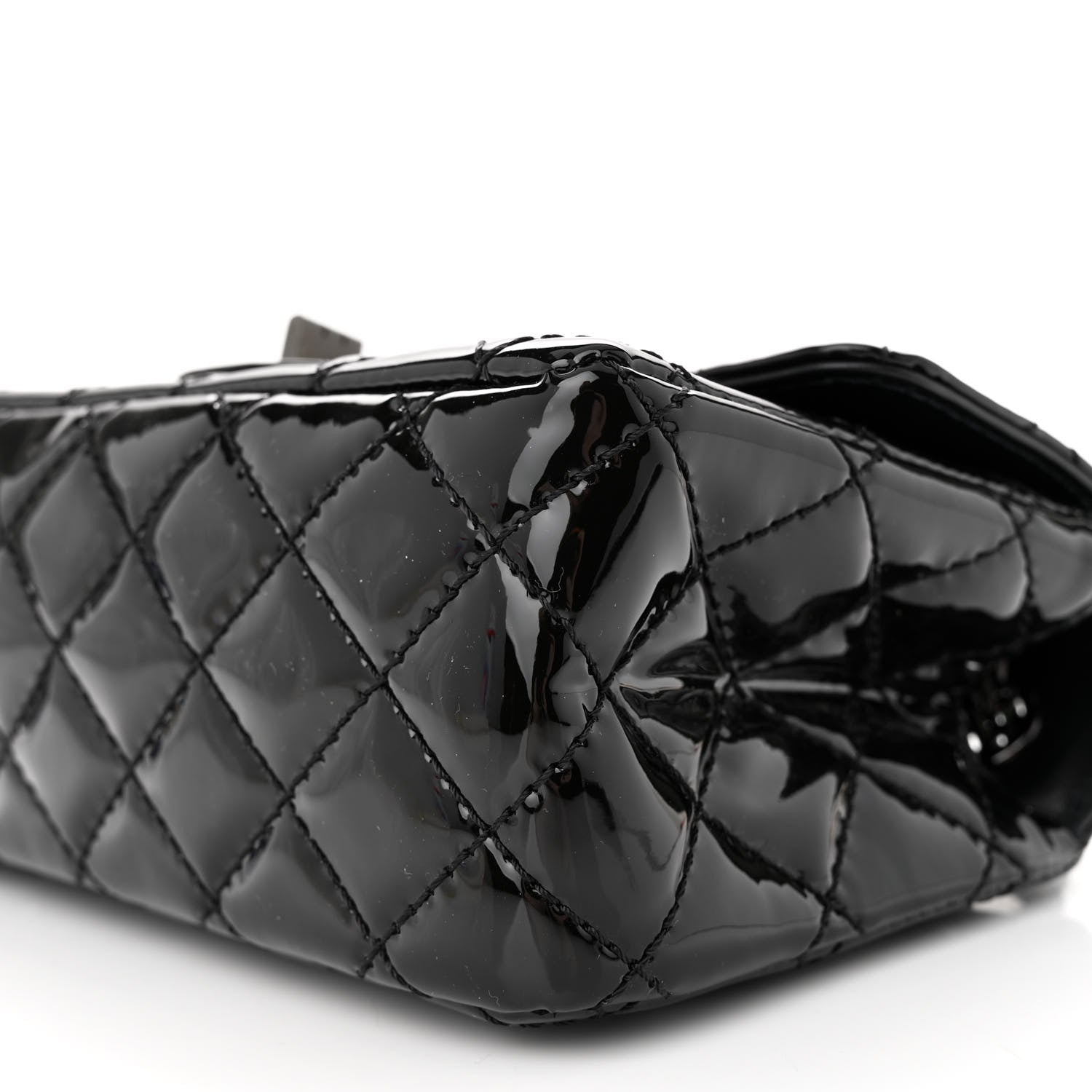 Chanel Patent Calfskin Quilted 2.55 Reissue Mini Flap So Black 10 of 11