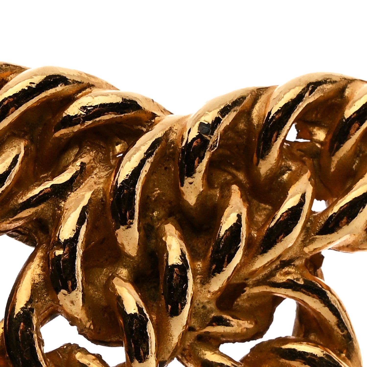 Chanel Metal Chain CC Brooch Gold 3 of 3