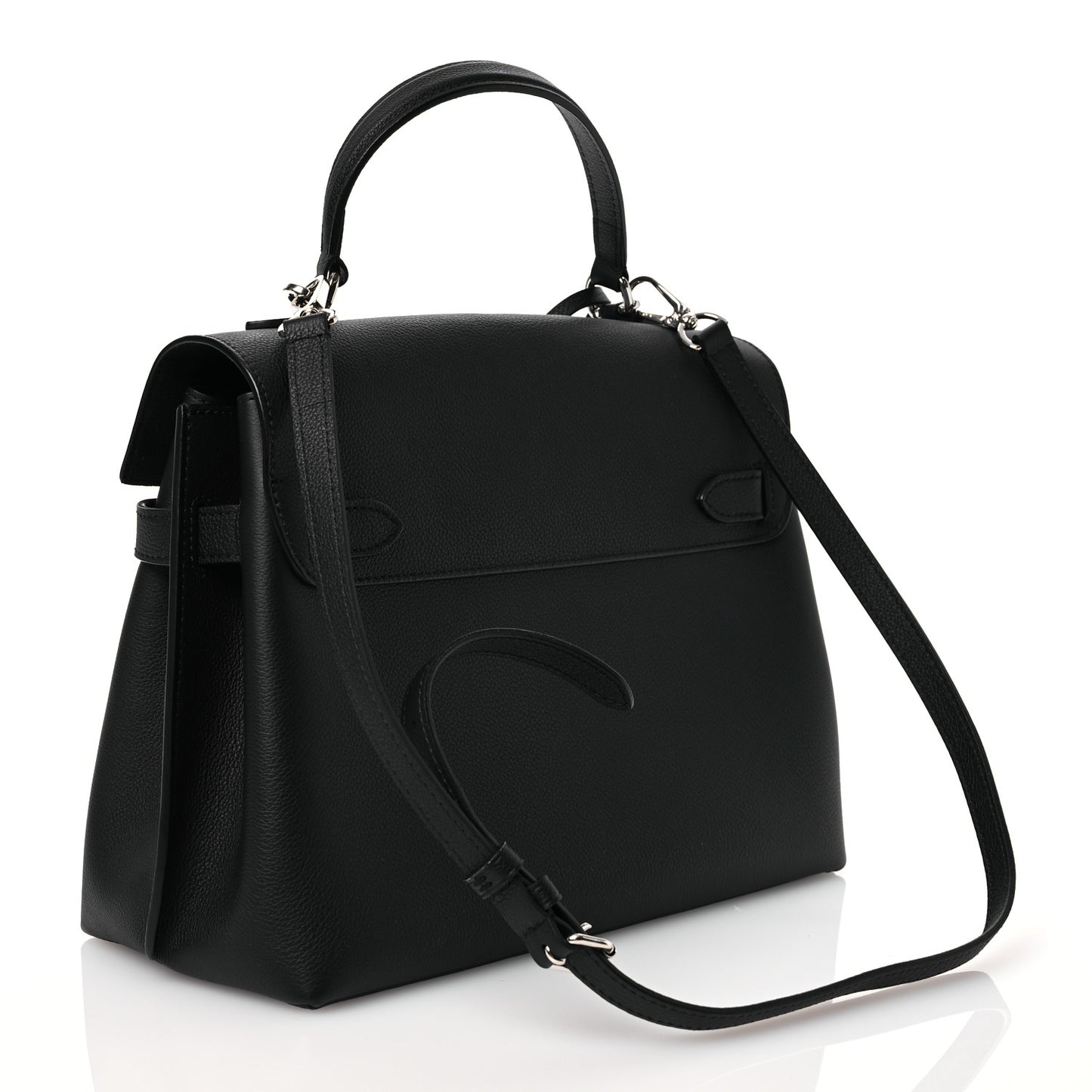 Calfskin Lockme Ever Black