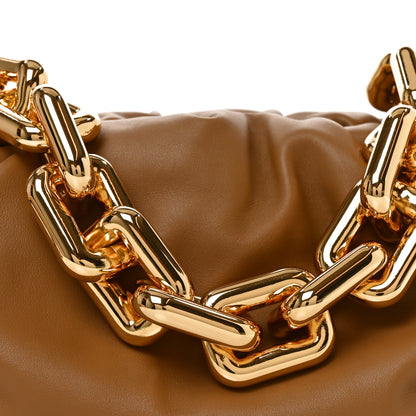 Bottega Veneta Calfskin The Pouch Chain Cammello 8 of 10