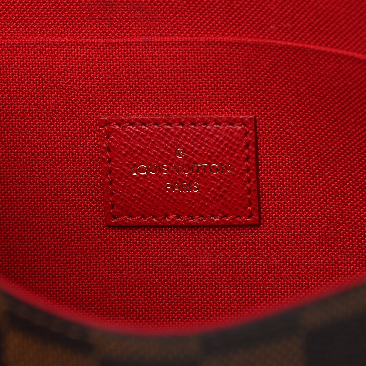 Louis Vuitton Damier Ebene Pochette Felicie Chain Wallet 6 of 10