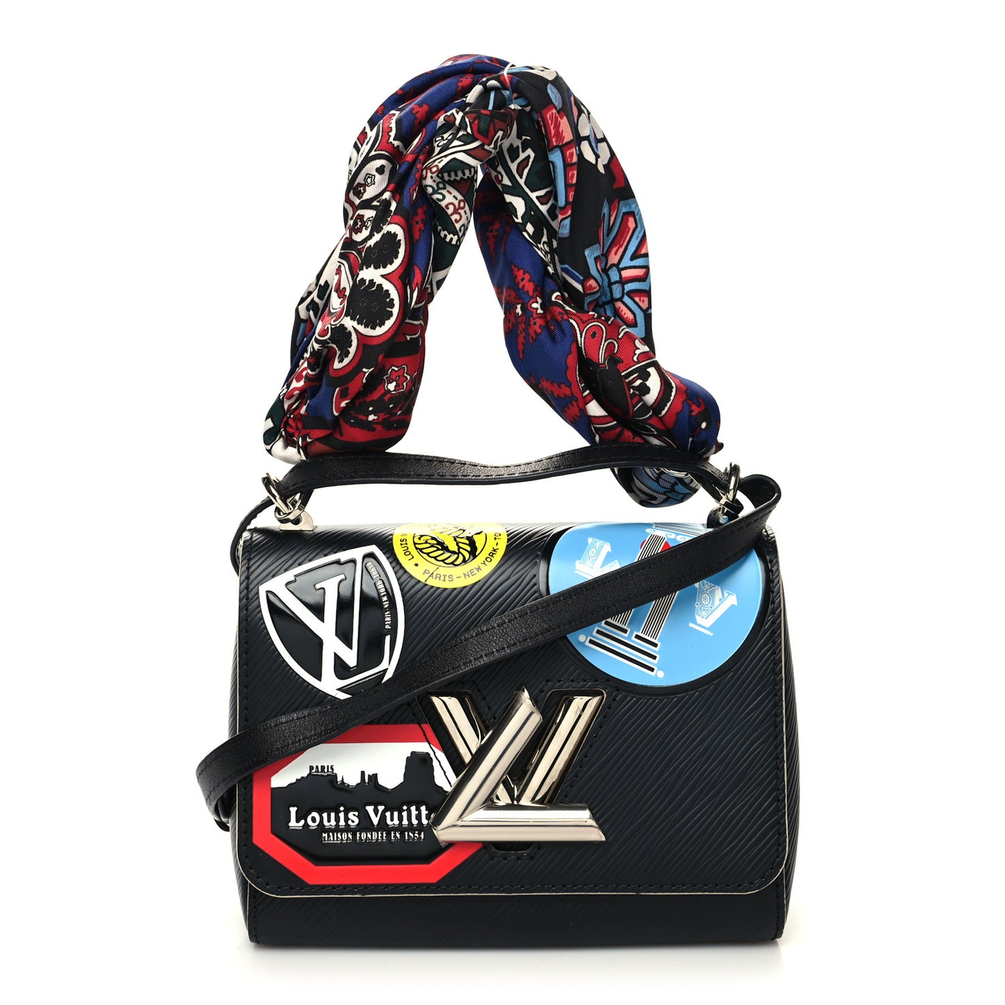 Epi World Tour Twist Shoulder Bag PM Black