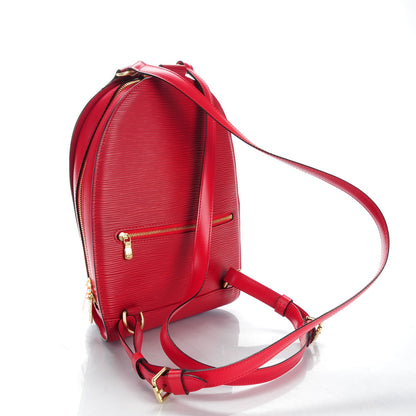 Louis Vuitton Epi Mabillon Backpack Castillan Red 3 of 8