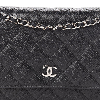 Chanel Caviar Quilted Wallet On Chain WOC Black 12 of 12