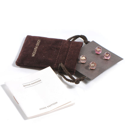 Louis Vuitton Inclusion Stud Set of 2 Pairs Earrings Pink 3 of 5