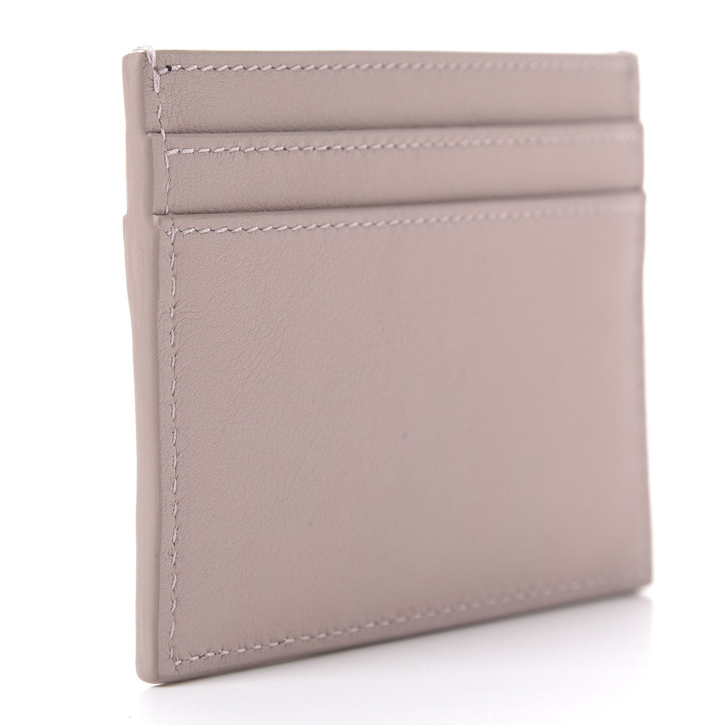 Calfskin Monogram Credit Card Case Pale Pink