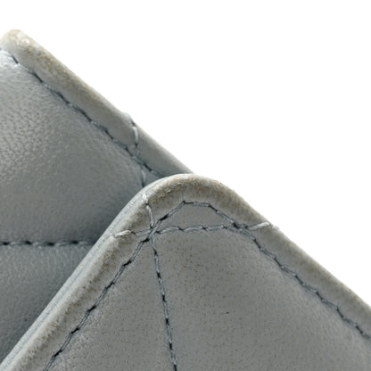 Chanel Lambskin Quilted 19 Flap Card Holder Light Blue 10 of 12