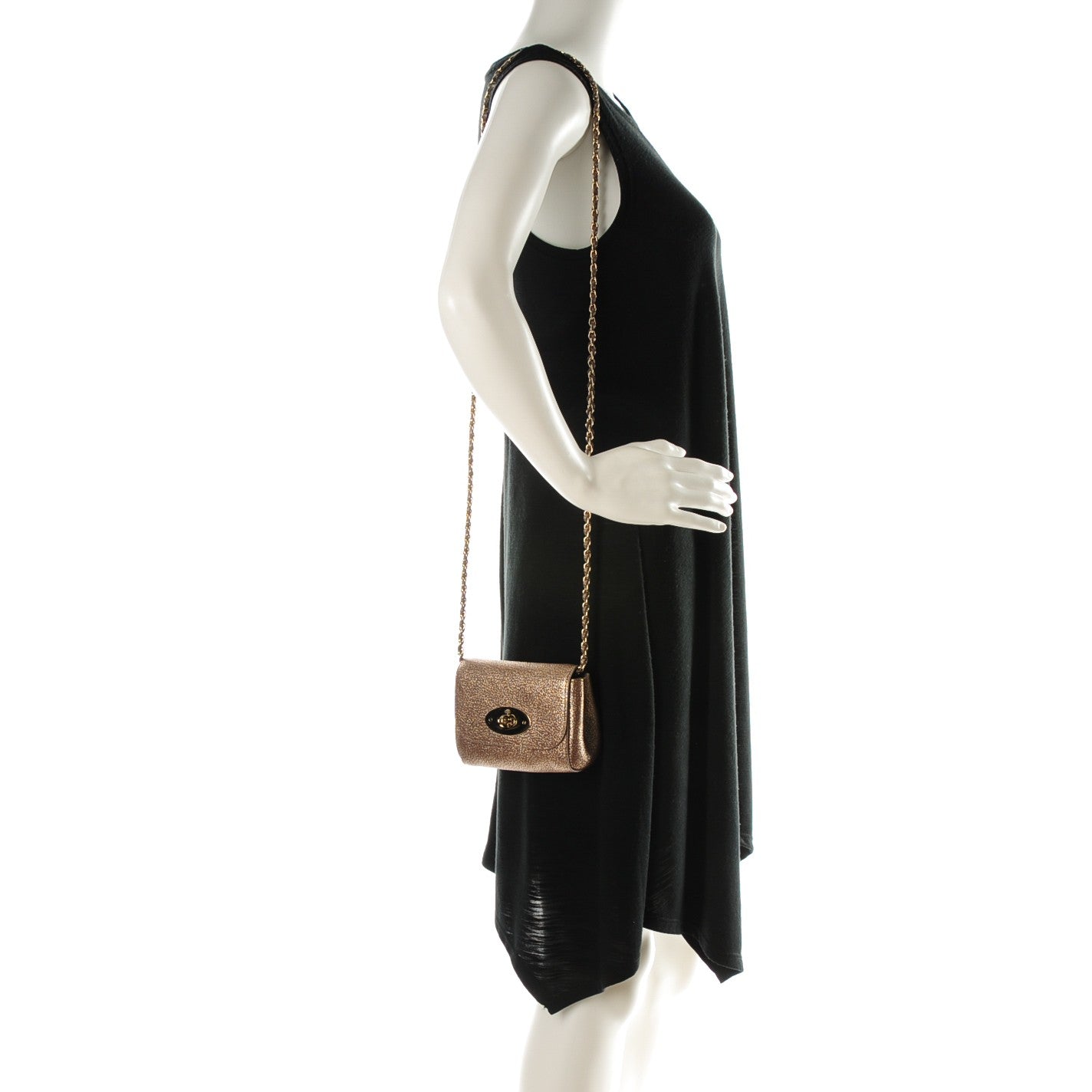 Mulberry Metallic Goatskin Mini Lily Mushroom 2 of 7
