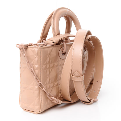 Christian Dior Calfskin Cannage Diamond Medium Lady D-Joy Rose Des Vents 3 of 10