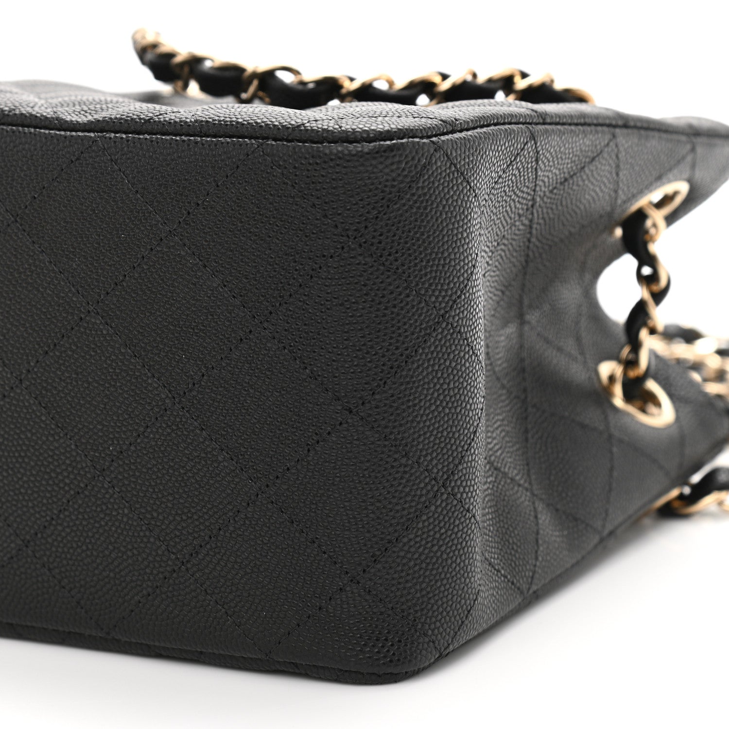 Chanel Caviar Quilted Mini Bucket Bag Black 10 of 11