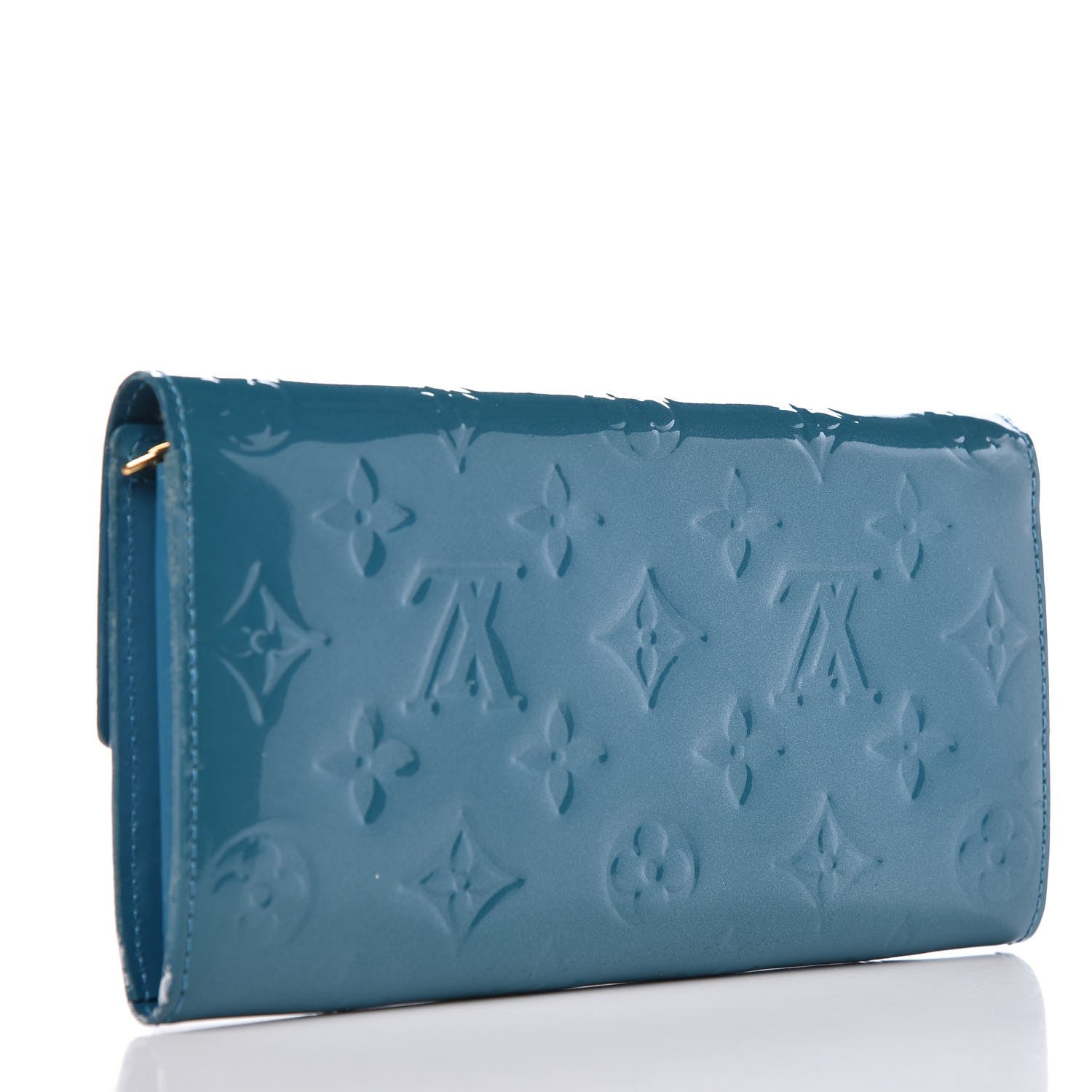 Louis Vuitton Vernis Sarah Wallet Blue Galactic 3 of 7