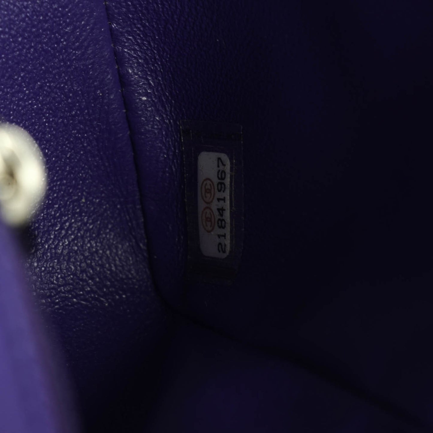 Patent Quilted Mini Rectangular Flap Purple